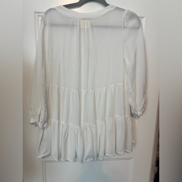 Maeve Button Front Boho Tunic Top Size Small - Picture 2 of 8